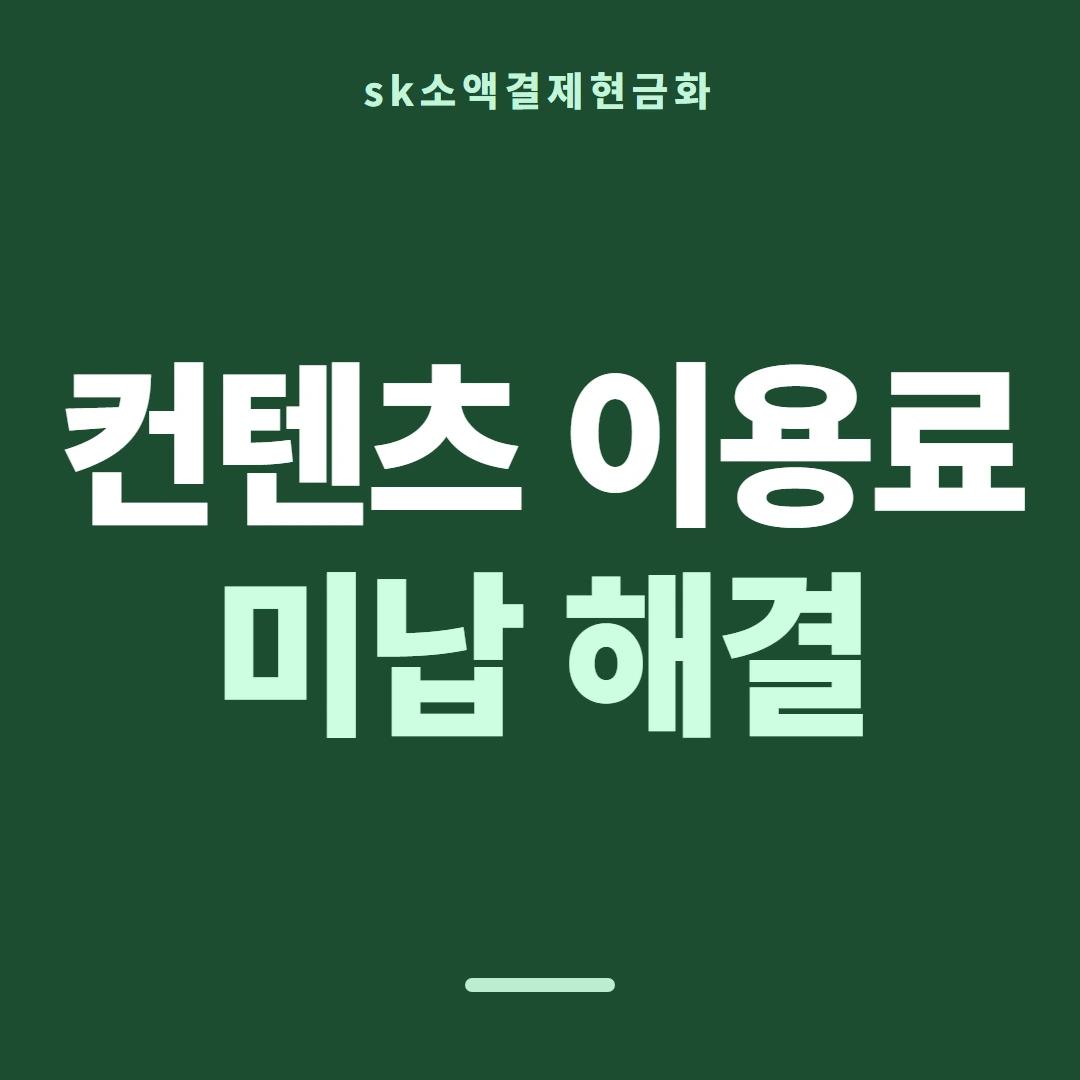 품티켓 SK 소액결제 현금화 구조를 먼저 봅니다 안내 이미지