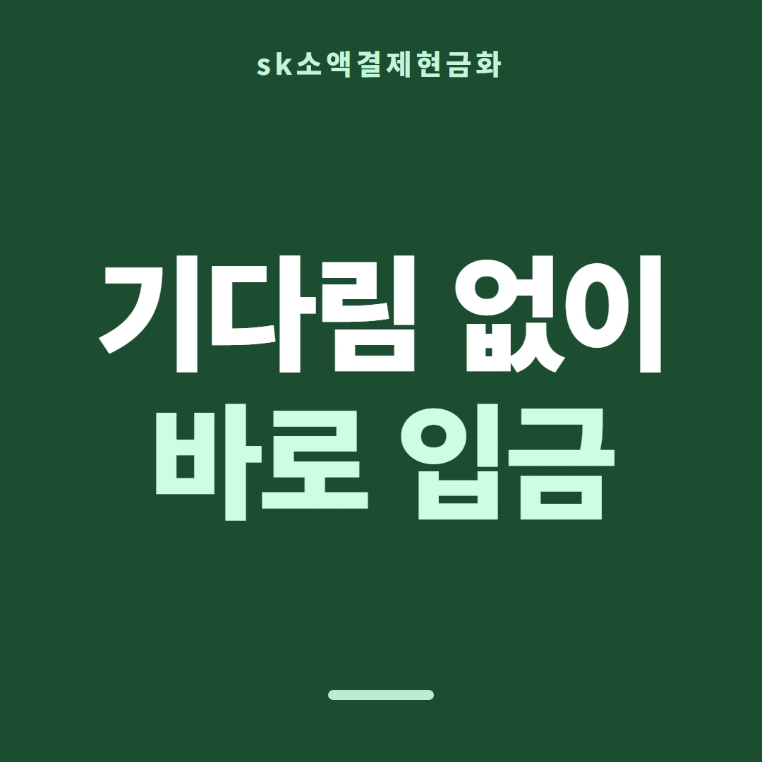 품티켓 SK 소액결제 현금화 회선별 다른 점 안내 이미지